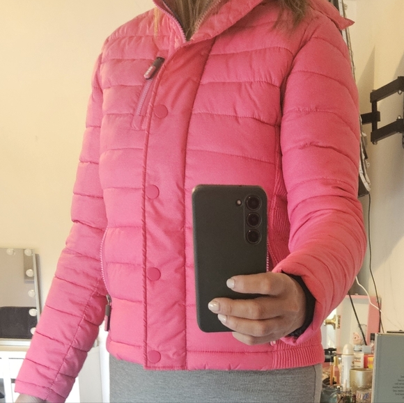 Pink Puffer Jacket - Picture 3 of 16